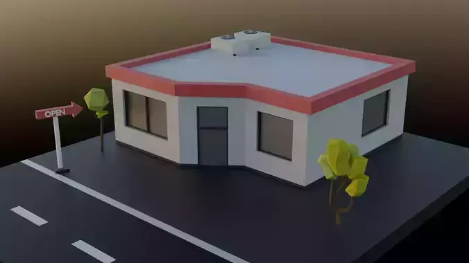 Low Poly Fast Food