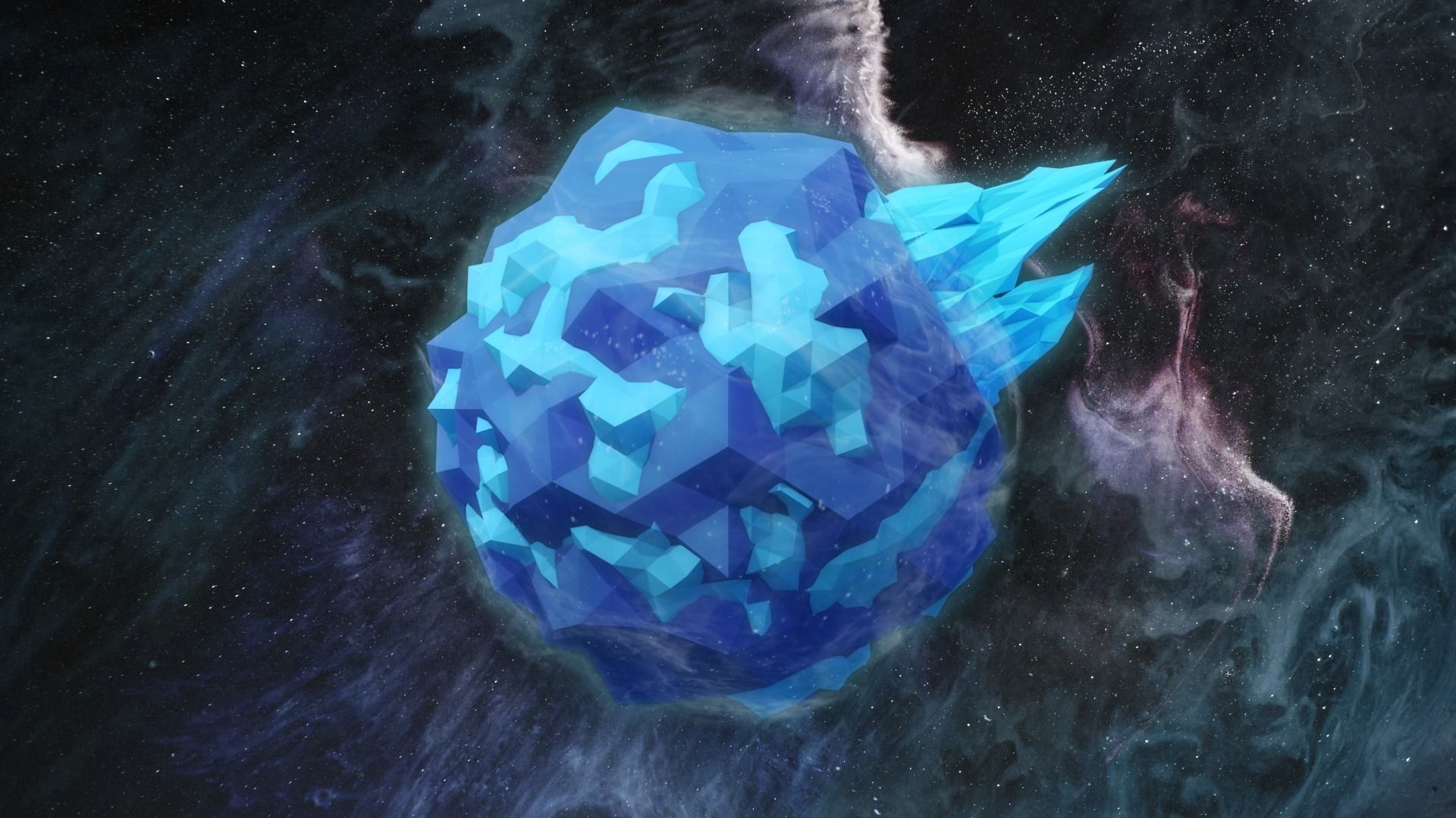 Low Poly Space Alien Worlds 3D Asset Pack Low-poly 3D model_32