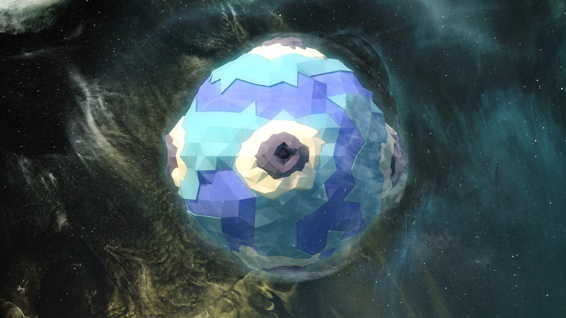 Low Poly Space Alien Worlds 3D Asset Pack Low-poly 3D model_39