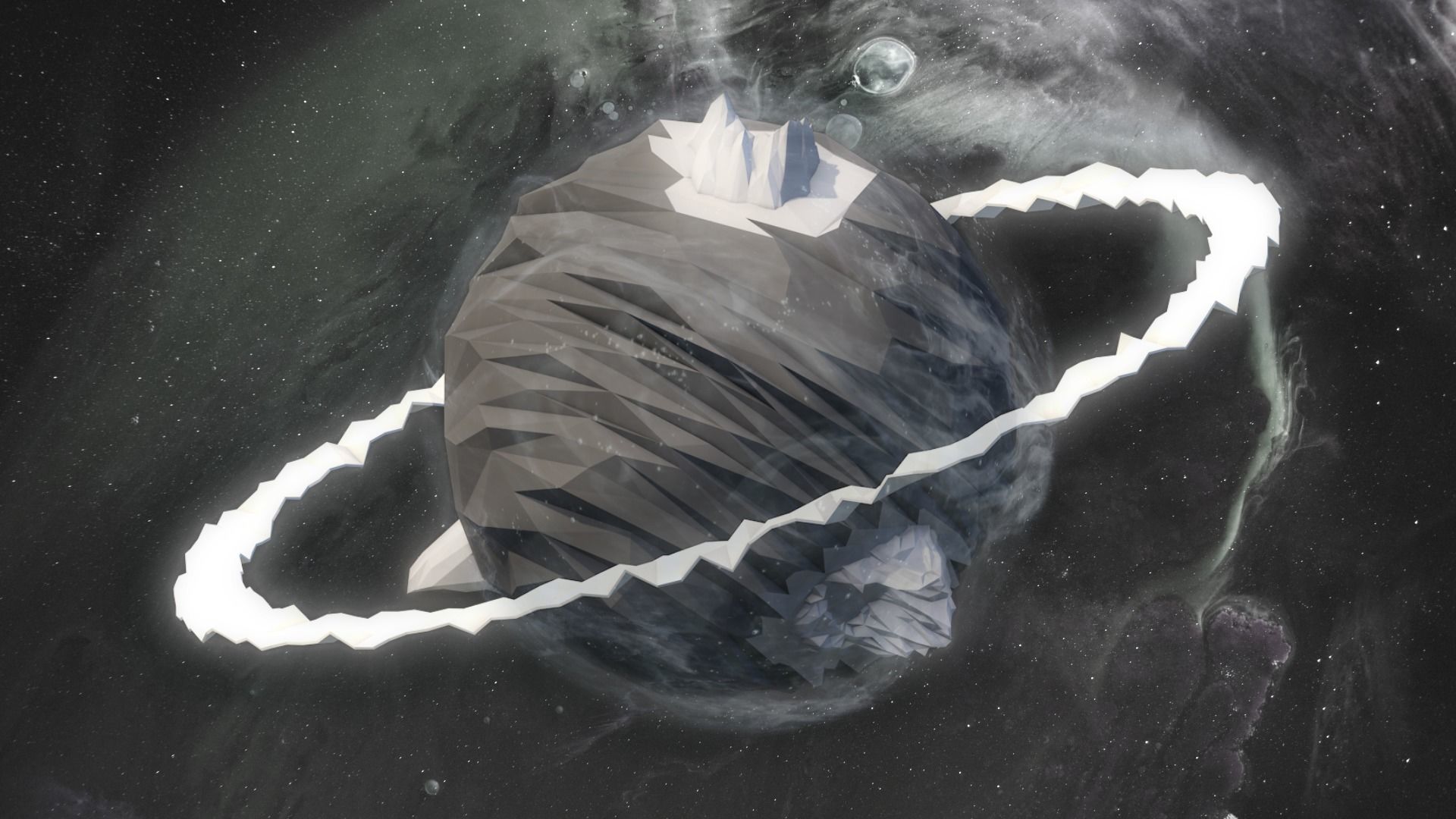 Low Poly Space Alien Worlds 3D Asset Pack Low-poly 3D model_36