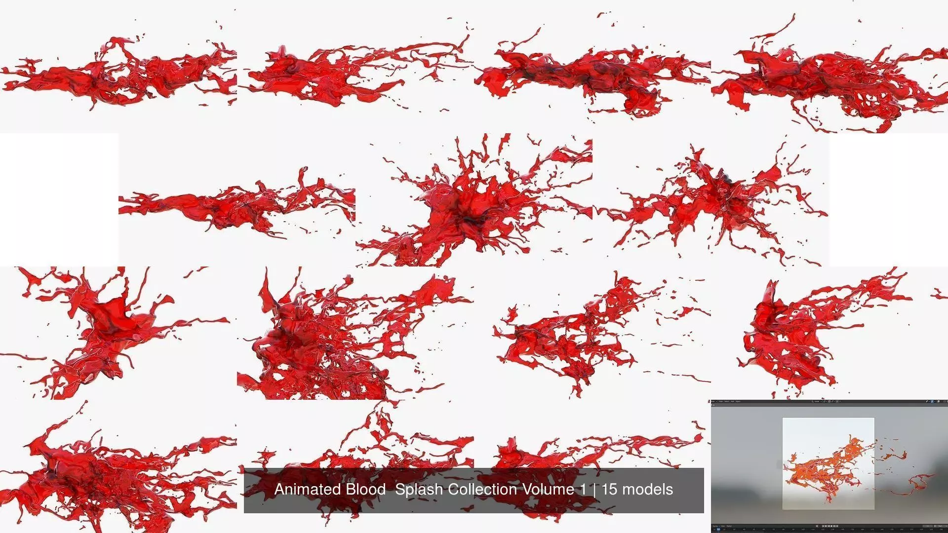 Animated Blood  Splash Collection Volume 1 _16