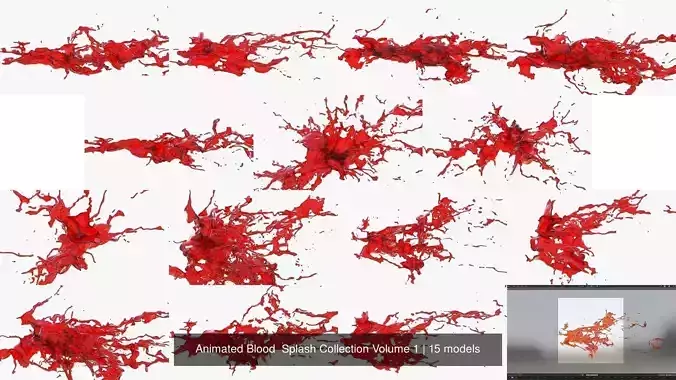 Animated Blood  Splash Collection Volume 1