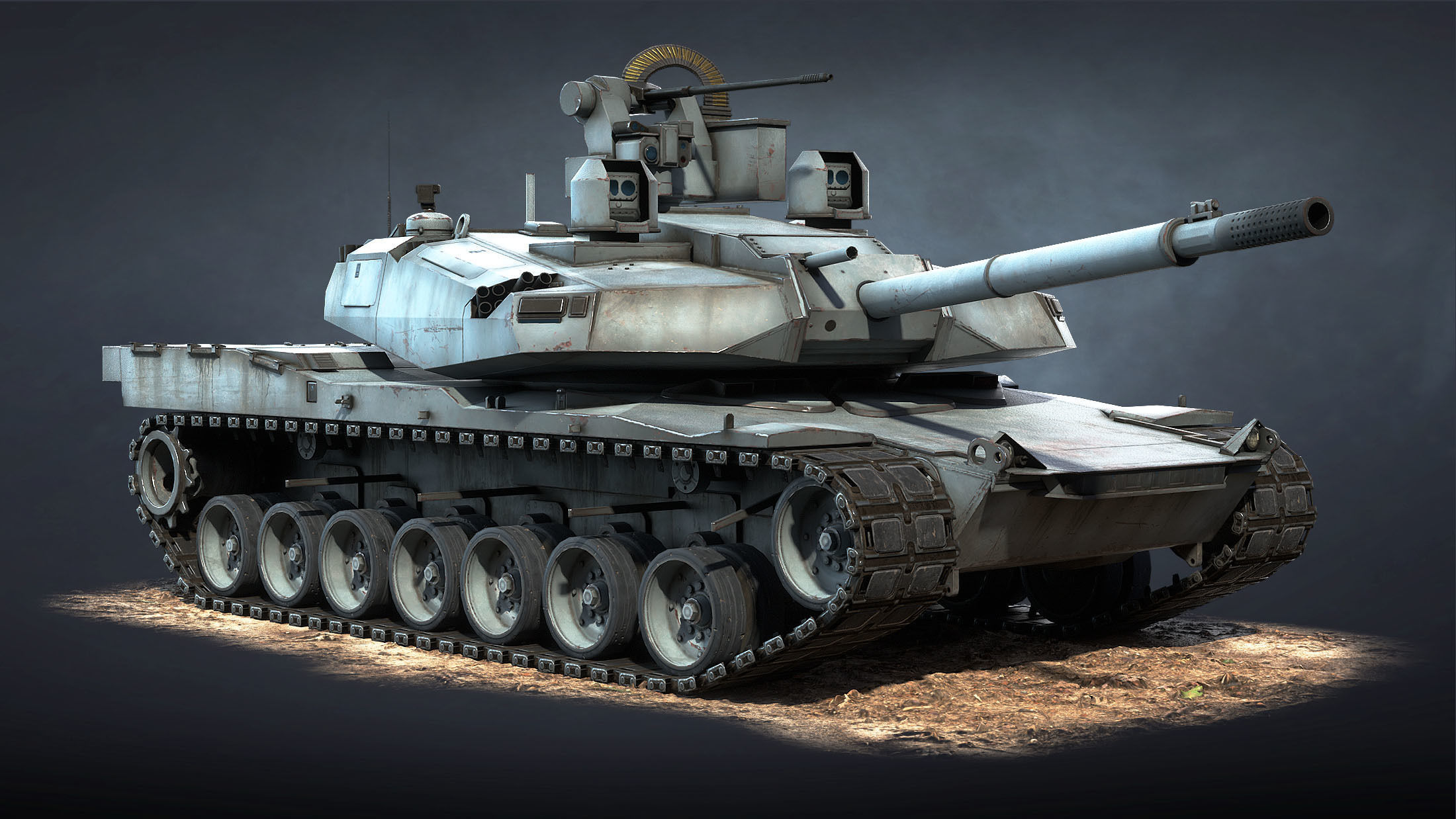 AbramsX Set military tank 3D Model Collection_7