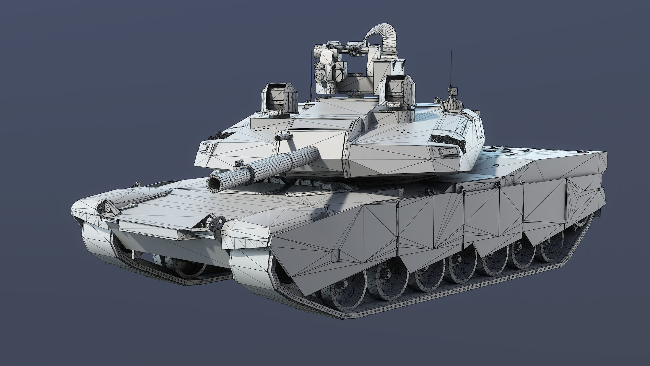 AbramsX Set military tank 3D Model Collection_21