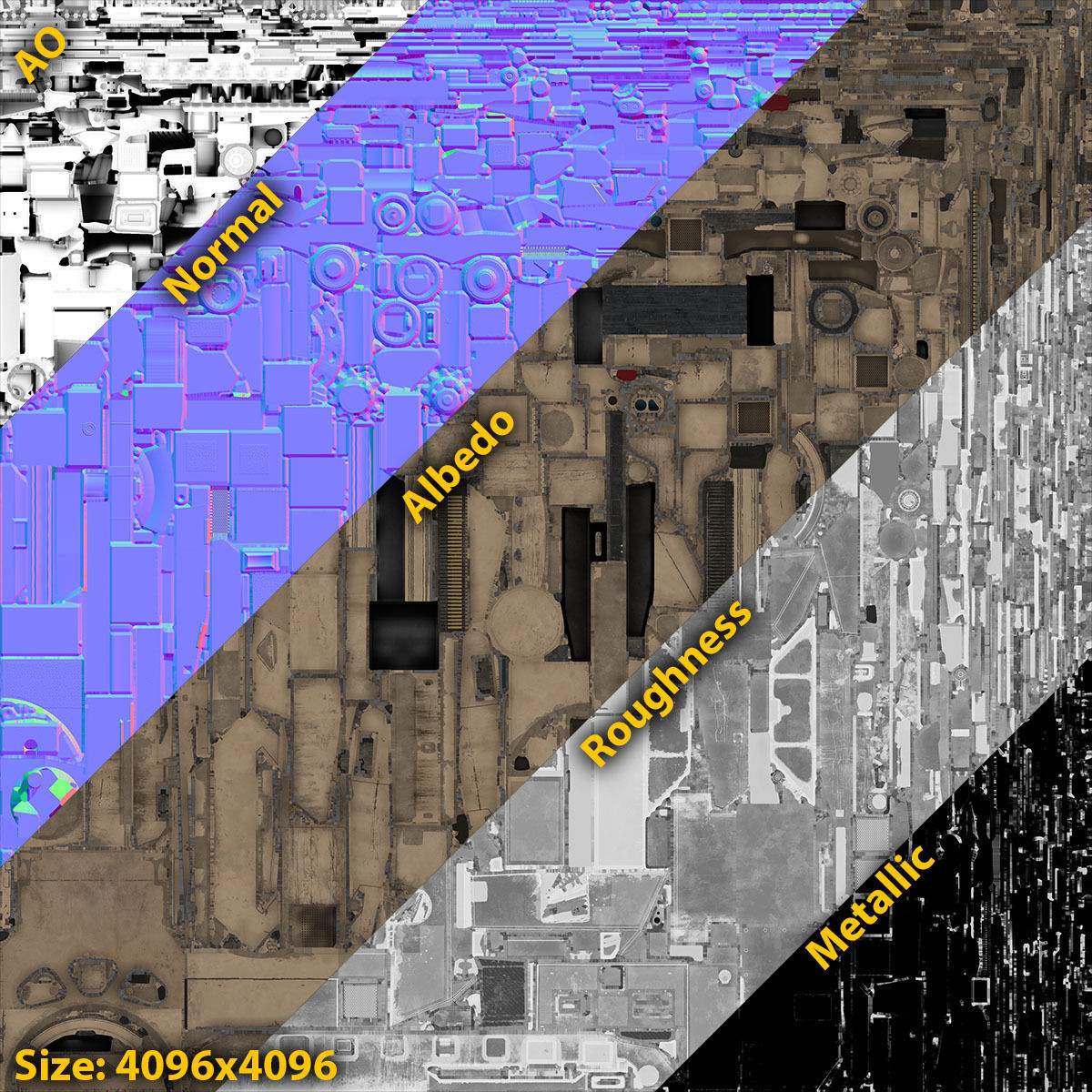 AbramsX Set military tank 3D Model Collection_15