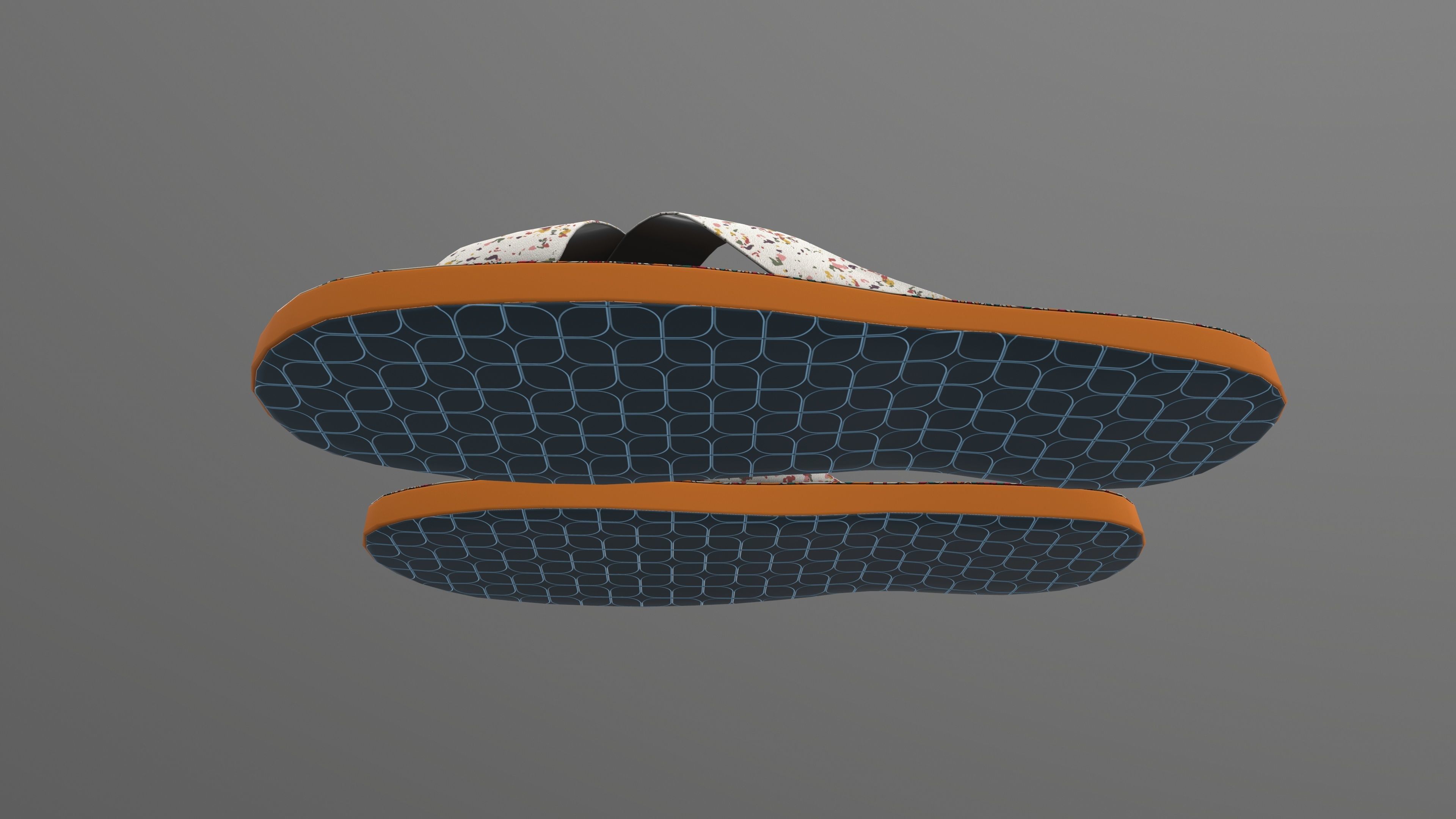 Designer Slipper 3D Model AR VR PBR Low-poly 3D model_14