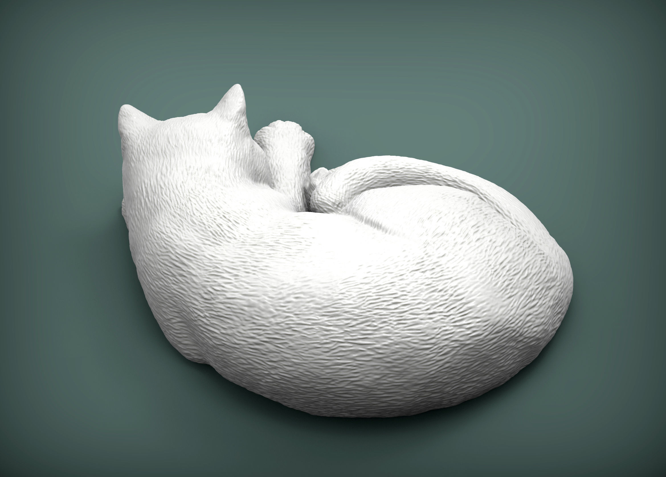 british shorthair cat 3D print model_6