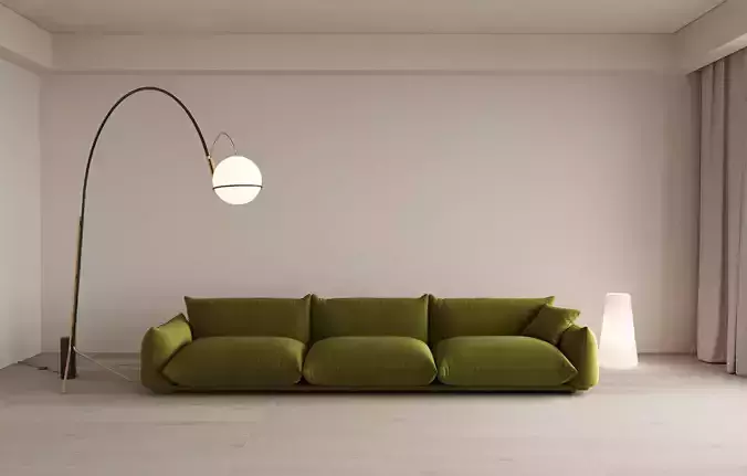 Marenco Sofa-3d model -full scene