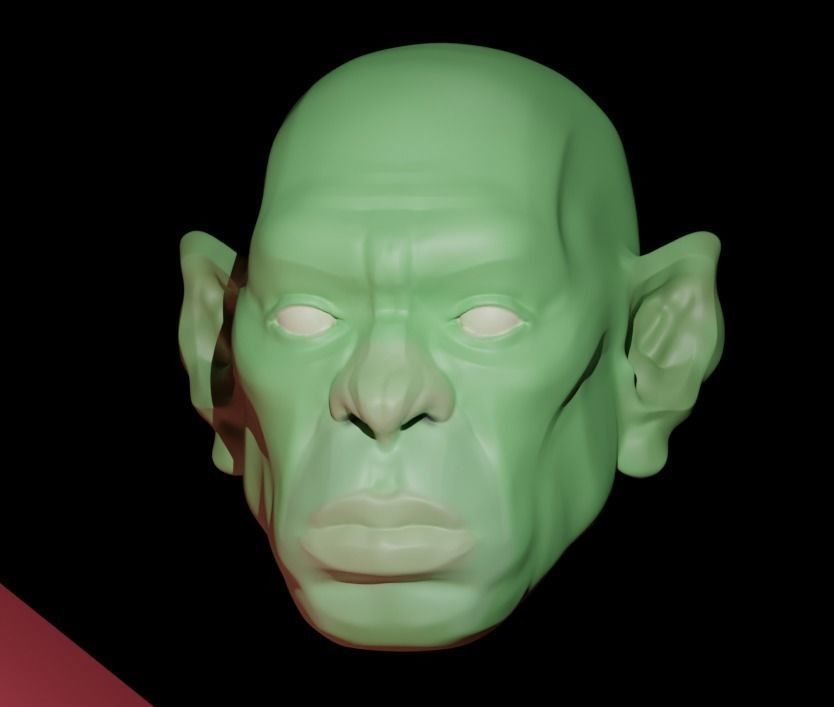 An ogre head Free 3D model_1