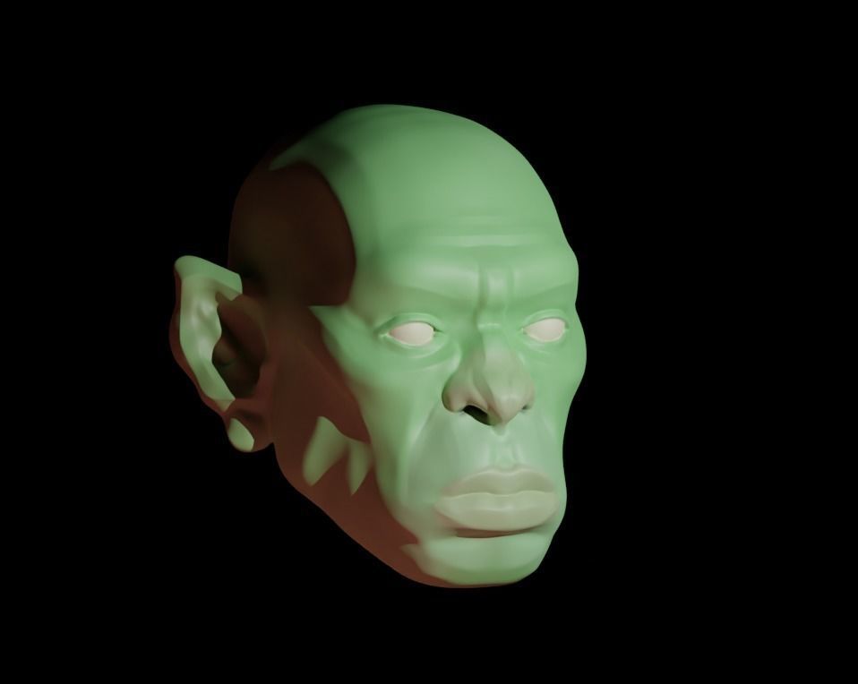 An ogre head Free 3D model_2