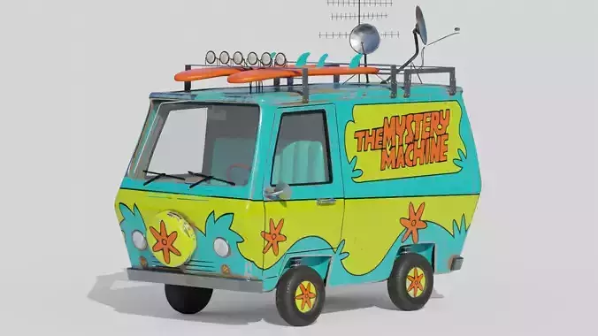 The Mystery Machine - Blender File 3D model