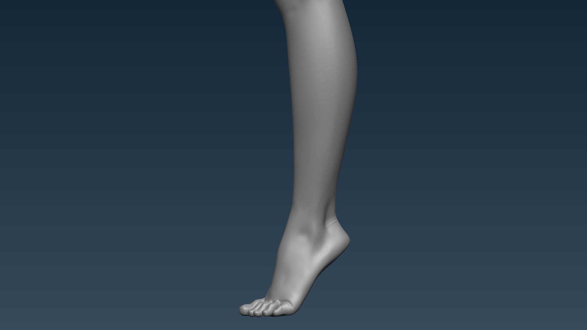 Female base mesh 3D model_11