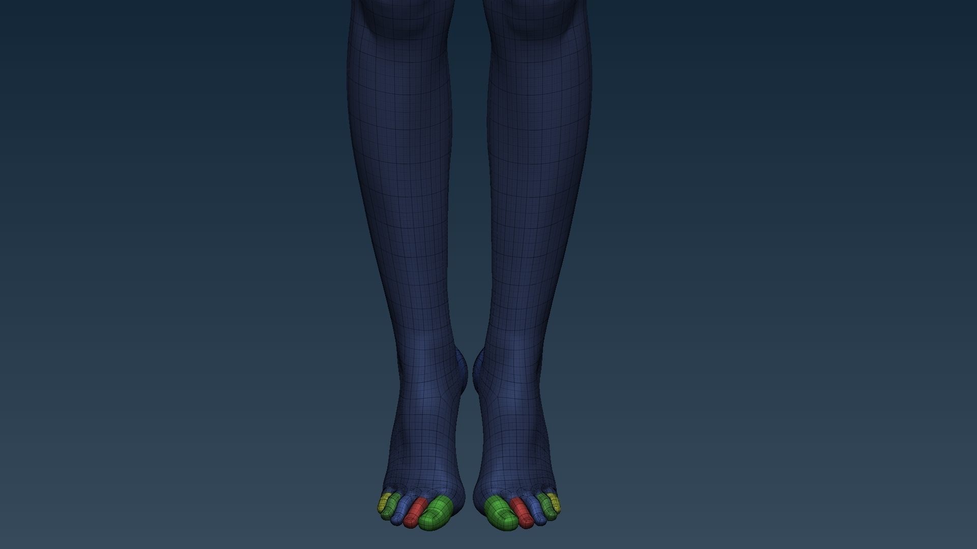 Female base mesh 3D model_18