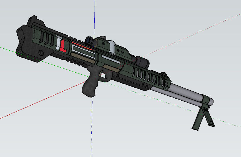M-98 Widow Low-poly 3D model_11