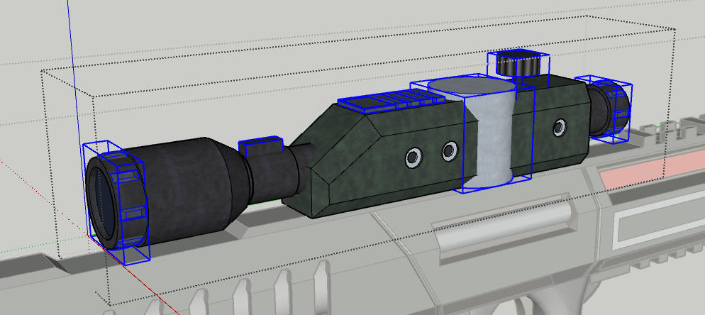 M-98 Widow Low-poly 3D model_3