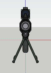 M-98 Widow Low-poly 3D model_8