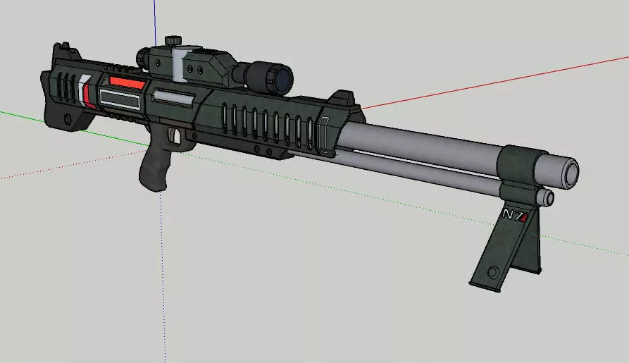 M-98 Widow Low-poly 3D model_0