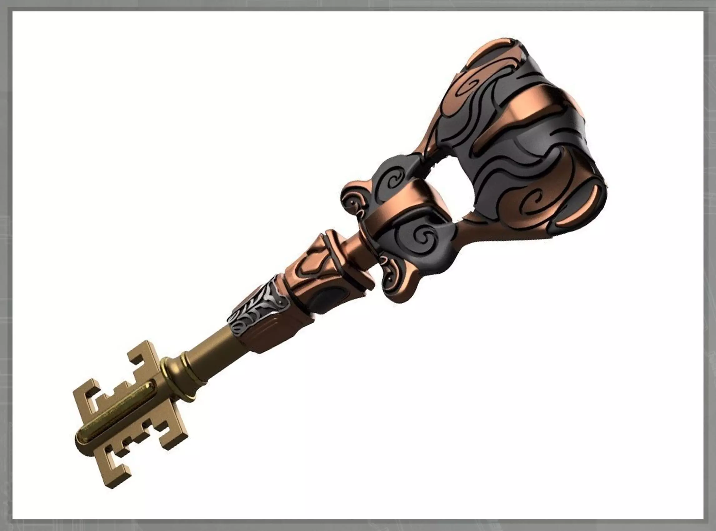 Picard Skeleton key 3D print model_0