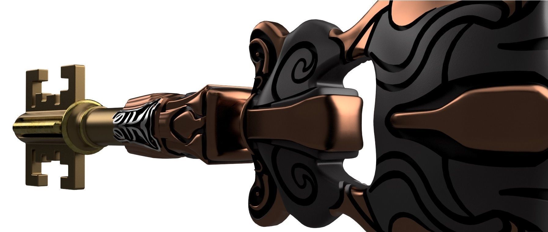 Picard Skeleton key 3D print model_2