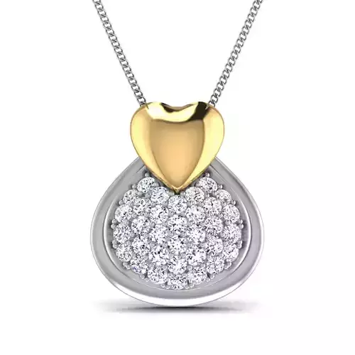 Women pendant 3dm stl render detail