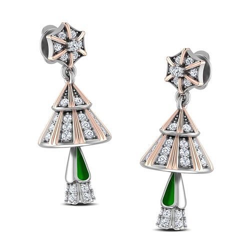 Women earrings 3dm stl render detail 3D print model