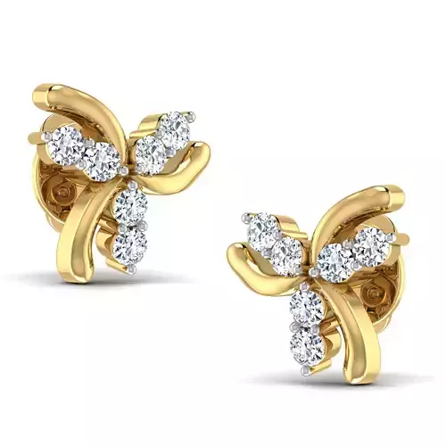 Women earrings 3dm stl render detail