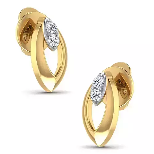 Women earrings 3dm stl render detail