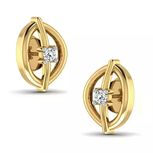 Women earrings 3dm stl render detail