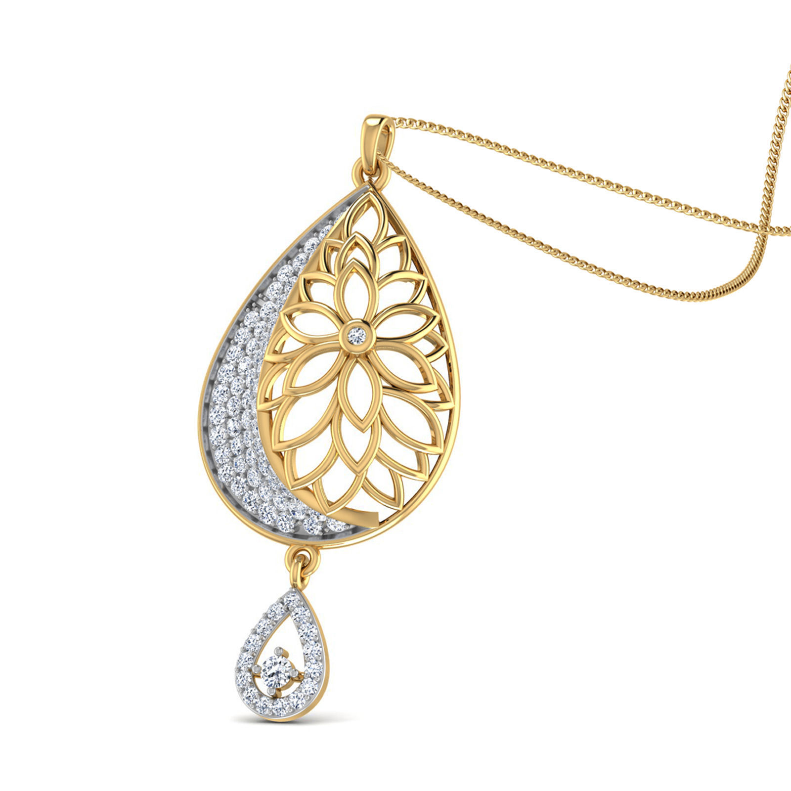 Women pendant 3dm stl render detail 3D print model_1