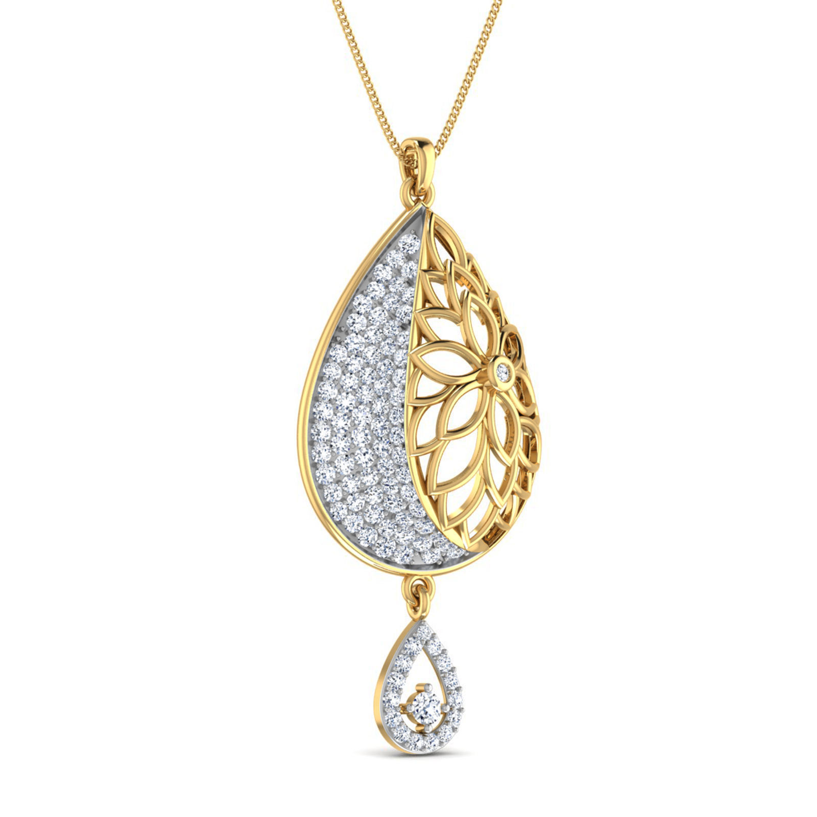 Women pendant 3dm stl render detail 3D print model_3