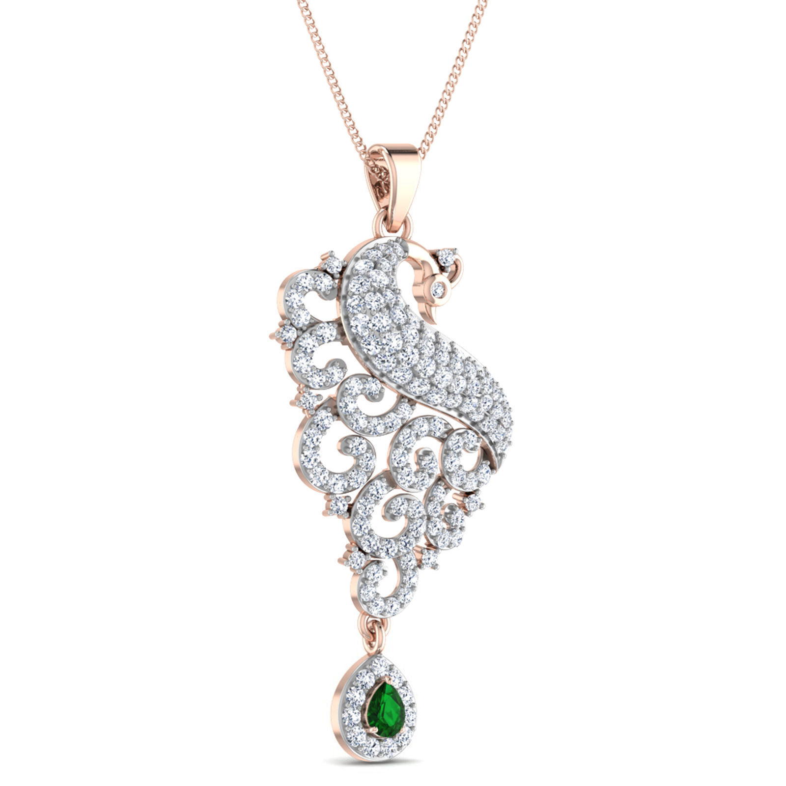 Women pendant 3dm stl render detail 3D print model_3