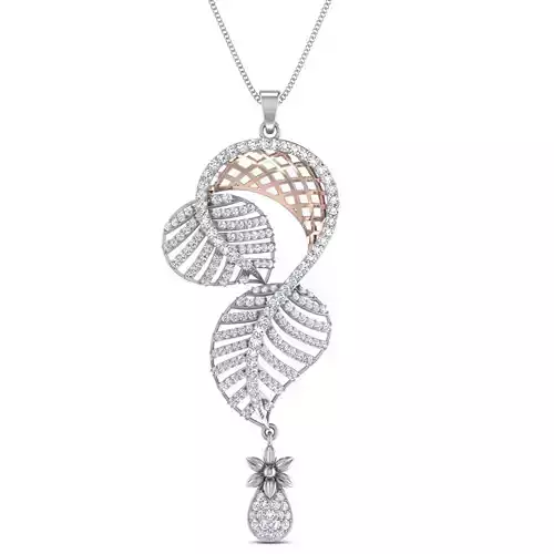 Women pendant 3dm stl render detail