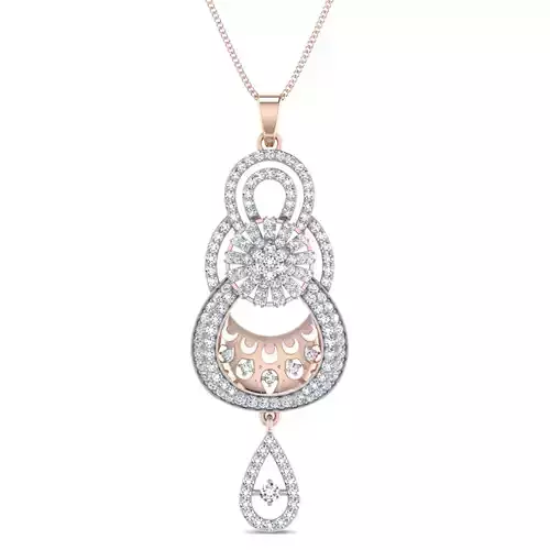 Women pendant 3dm stl render detail