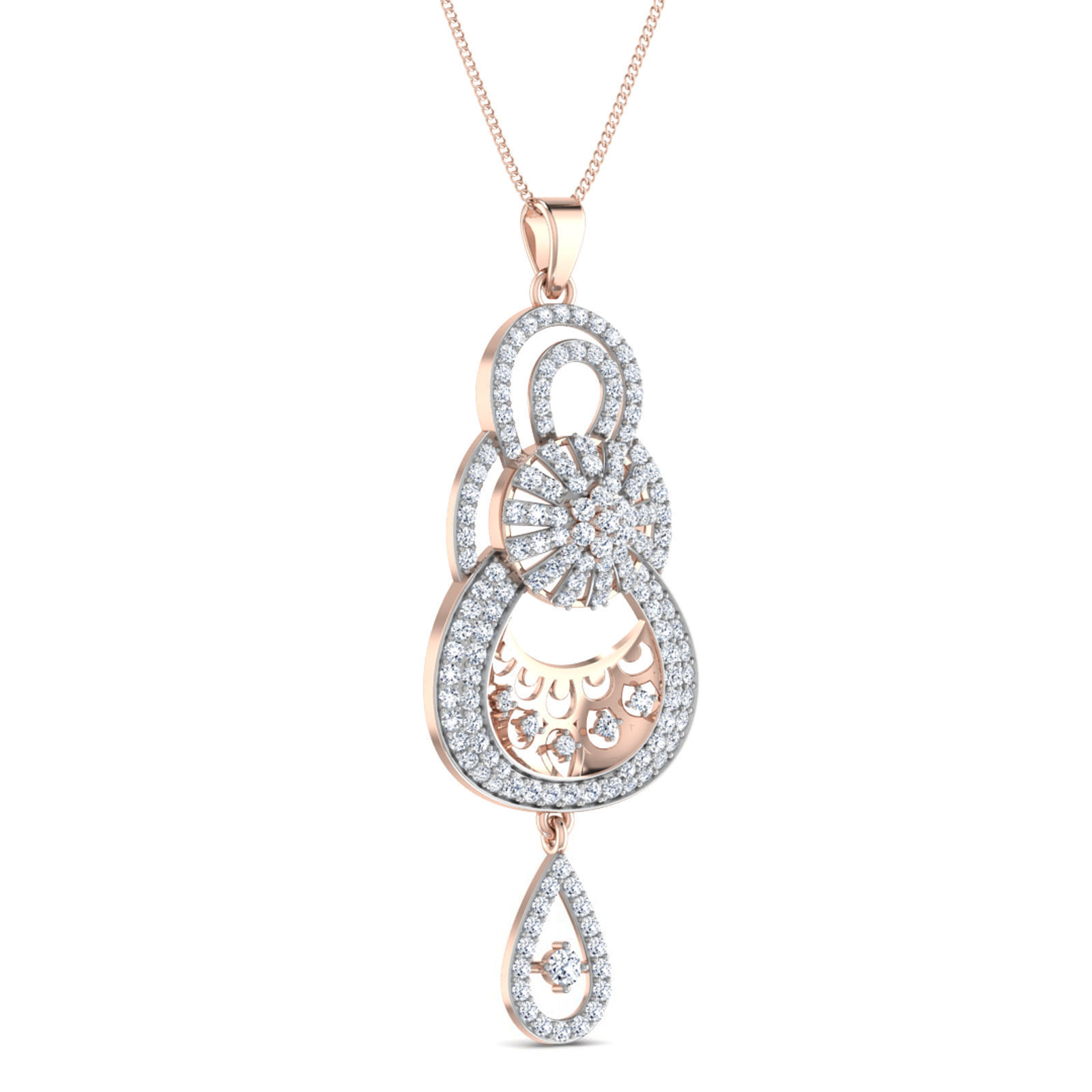 Women pendant 3dm stl render detail 3D print model_3