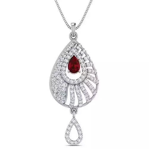 Women pendant 3dm stl render detail