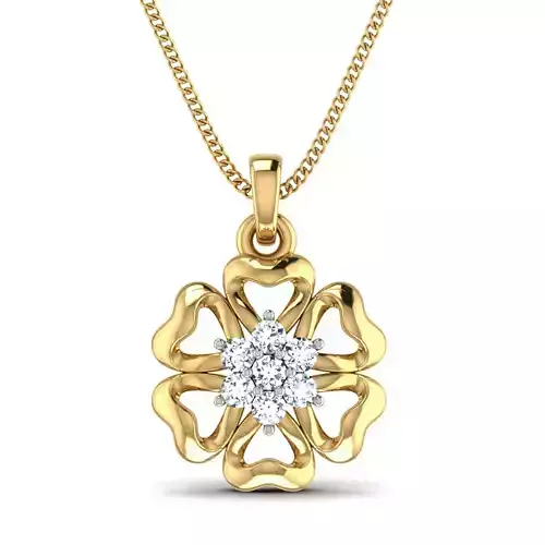 Women pendant 3dm stl render detail