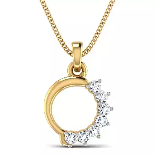 Women pendant 3dm stl render detail