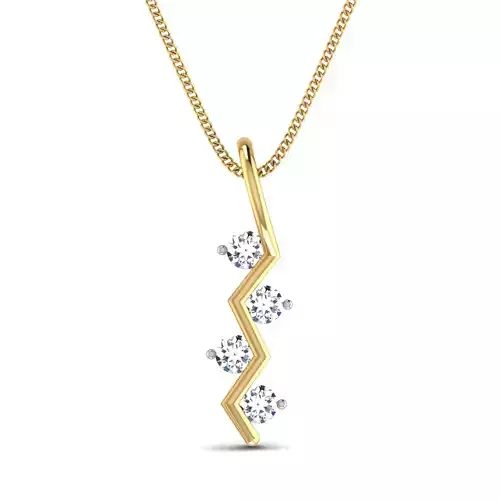 Women pendant 3dm stl render detail