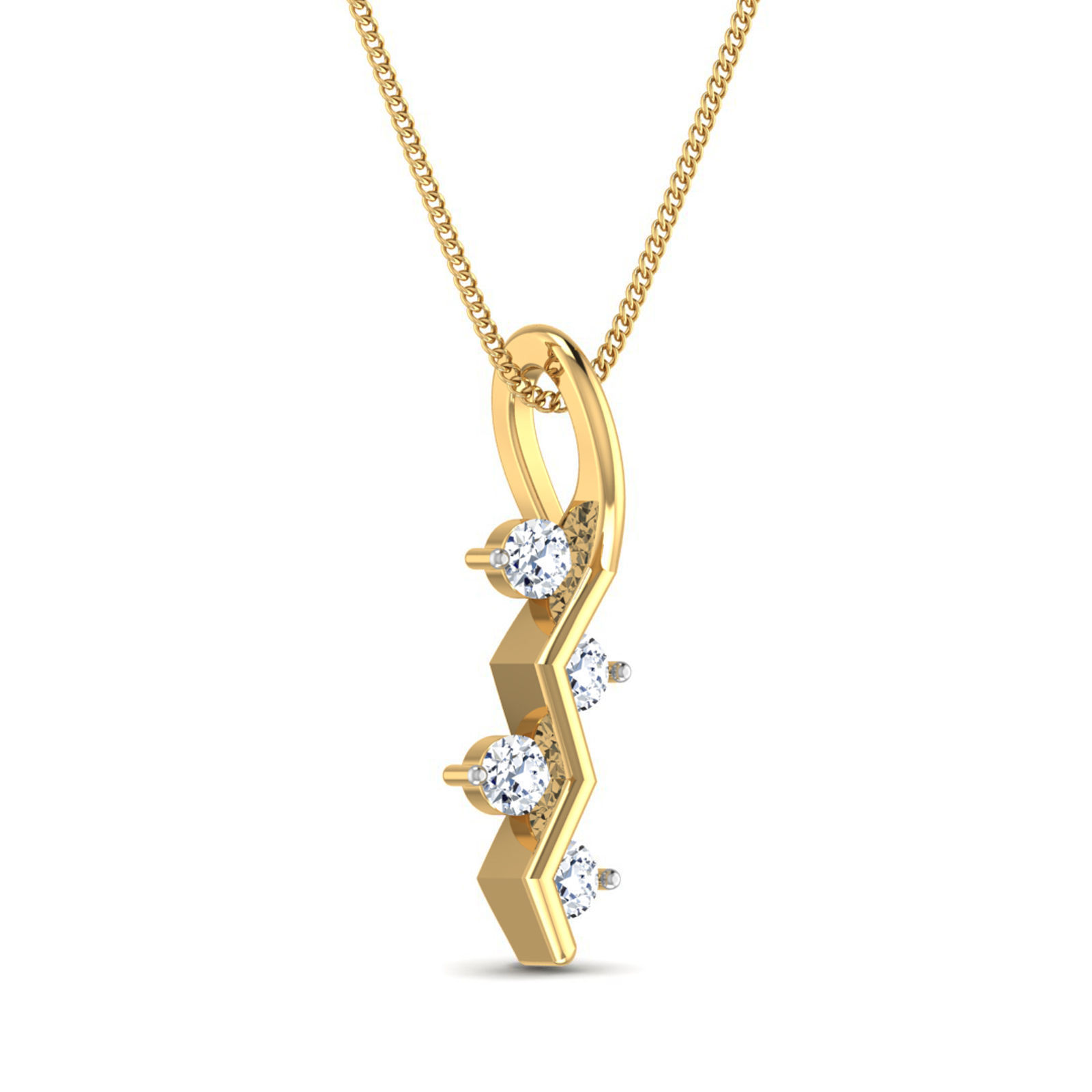 Women pendant 3dm stl render detail 3D print model_3