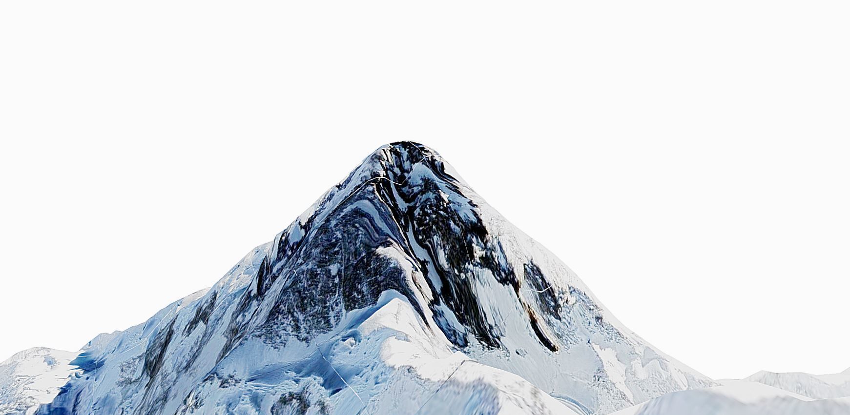 K2 Mountain - k2 mount Low-poly 3D model_1