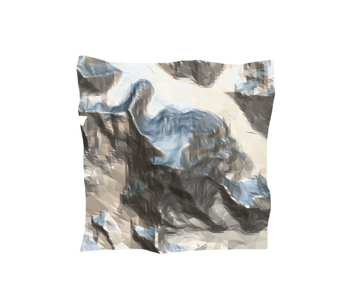 K2 Mountain - k2 mount Low-poly 3D model_6