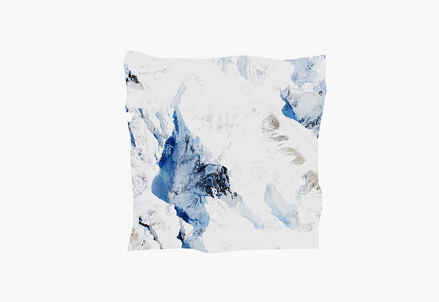 K2 Mountain - k2 mount Low-poly 3D model_4