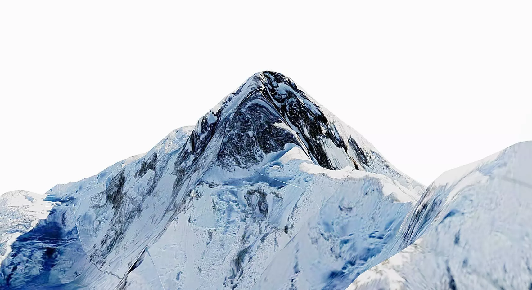 K2 Mountain - k2 mount Low-poly 3D model_0