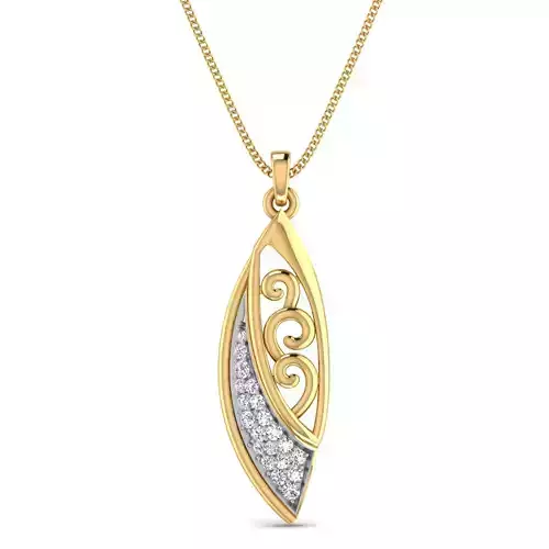 Women pendant-earrings set 3dm stl render detail 3D print model