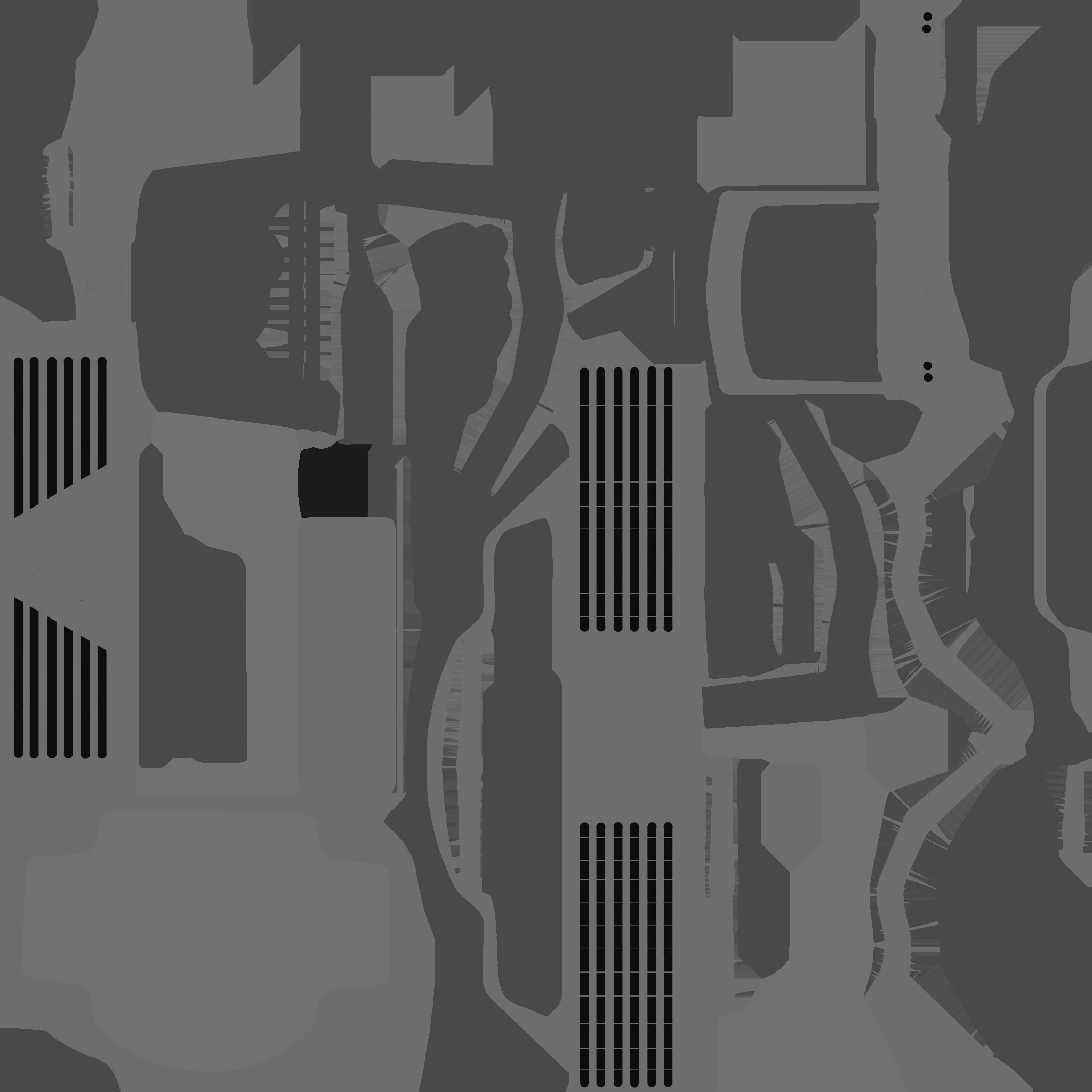 SciFi Bank A07 Black - Sci Fi Exterior Design Low-poly 3D model_27