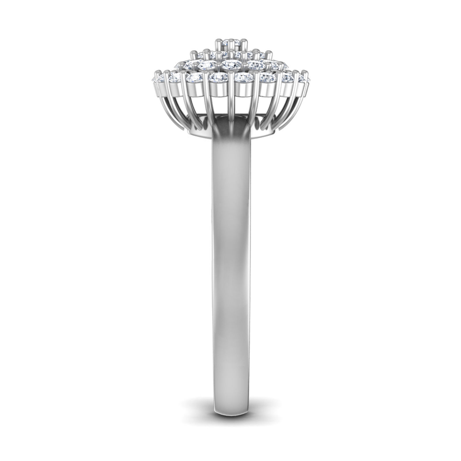 Women Diamond Ring 3dm render details 3D print model_2