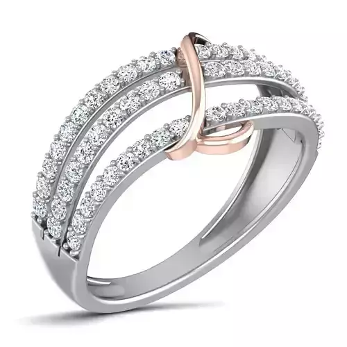 Women Diamond Ring 3dm render details
