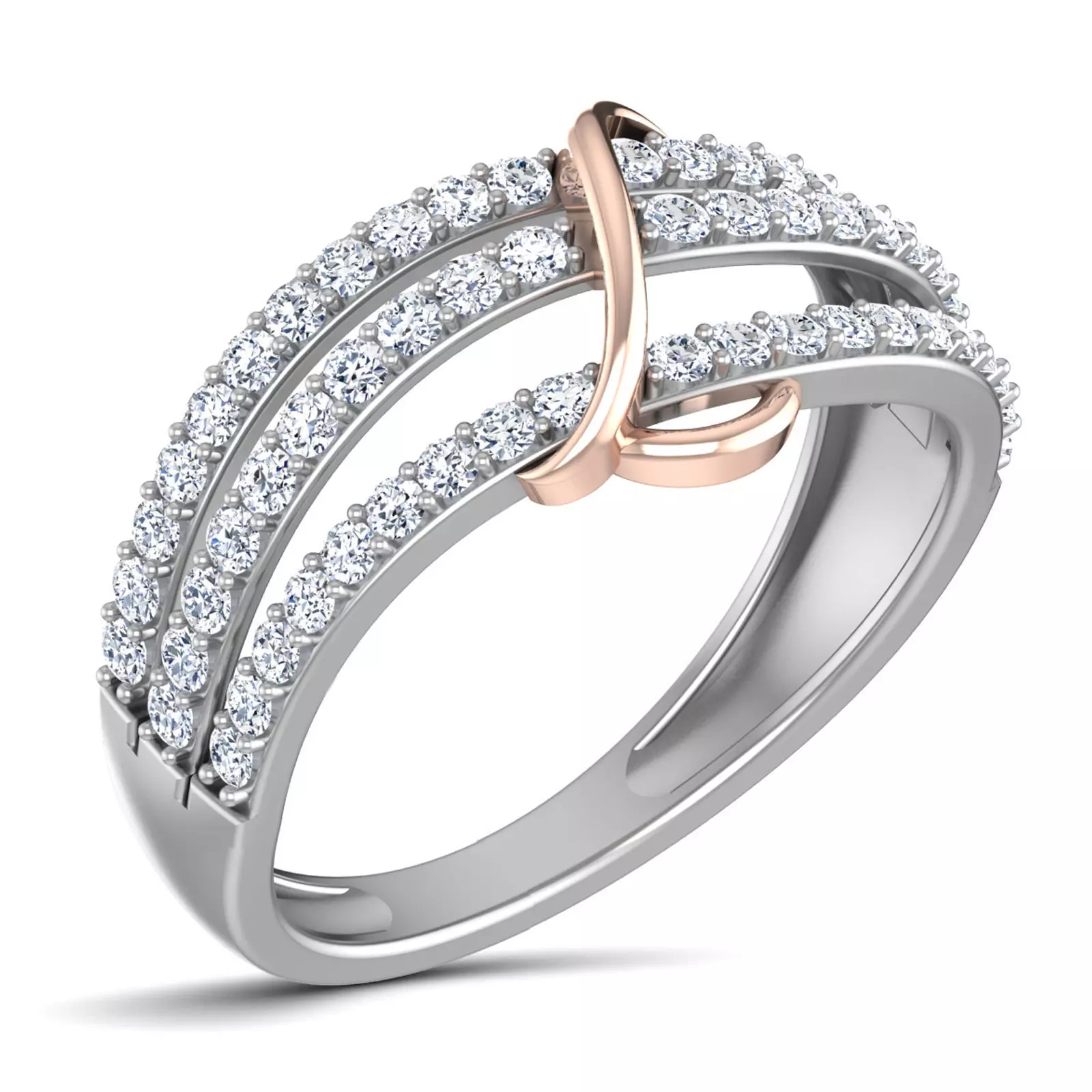 Women Diamond Ring 3dm render details 3D print model