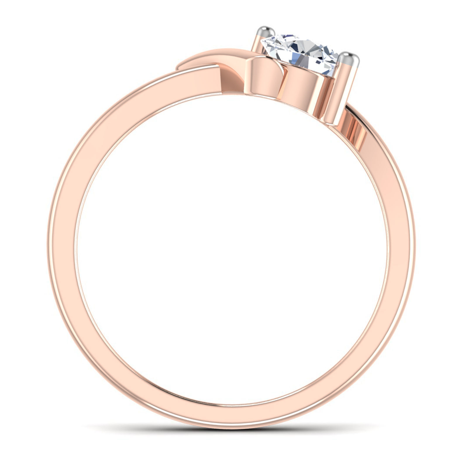 Women Diamond Ring 3dm render details 3D print model_1