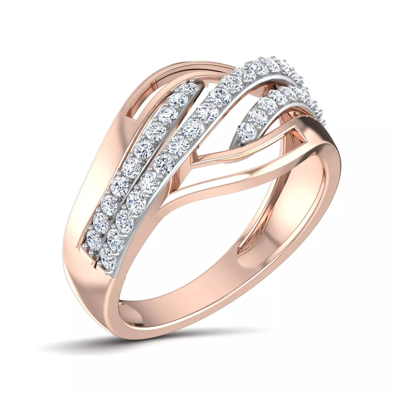 Women Diamond Ring 3dm render details 3D print model